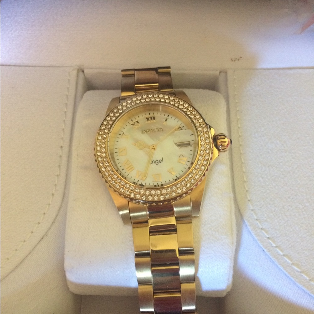 Gold invicta watch